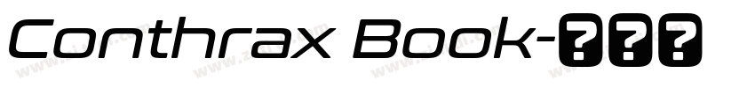 Conthrax Book字体转换